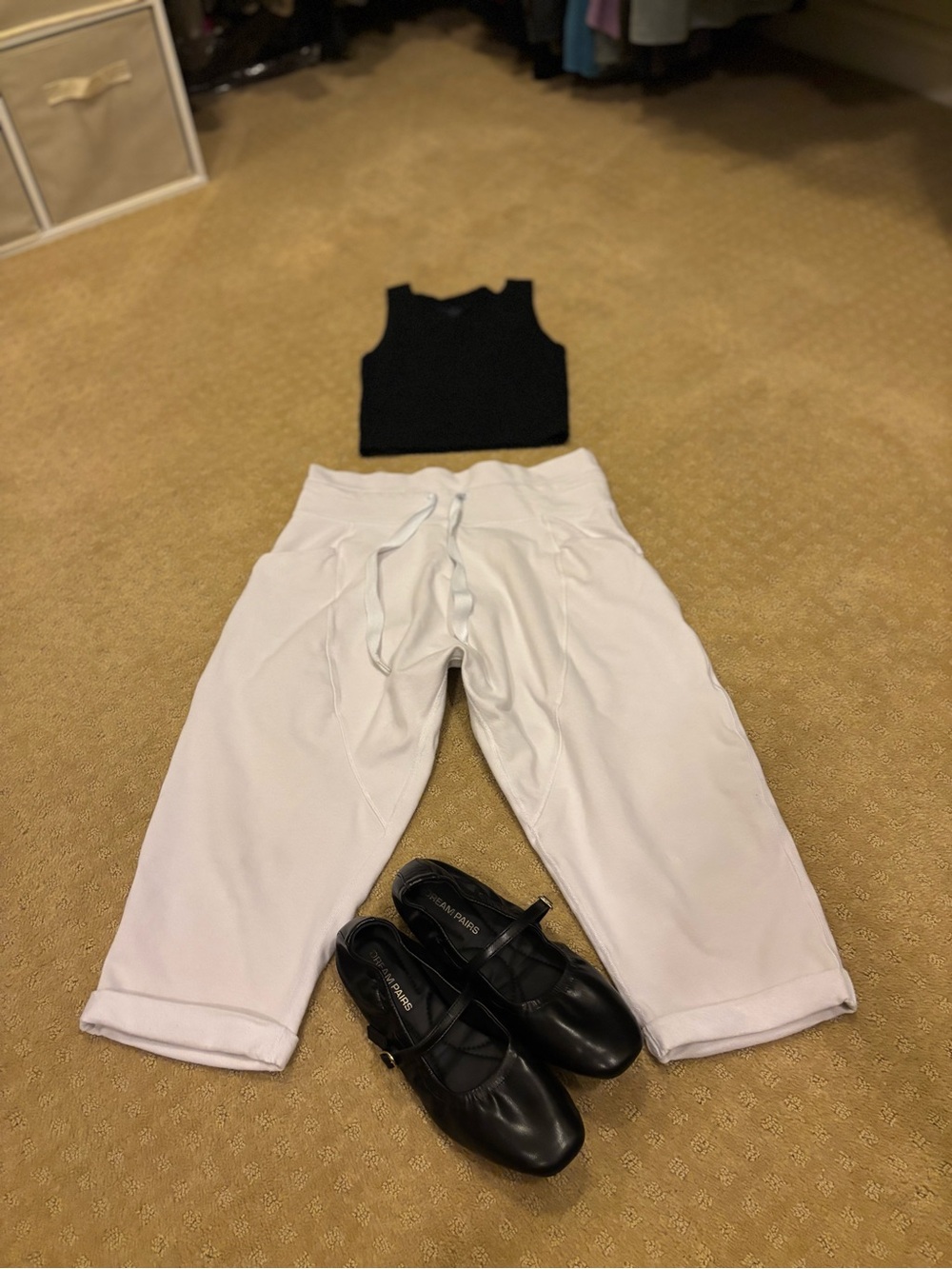 Lululemon White Barrel Pants 6 Cropped Harem Drop Crotch Jogger Drawstring Yoga